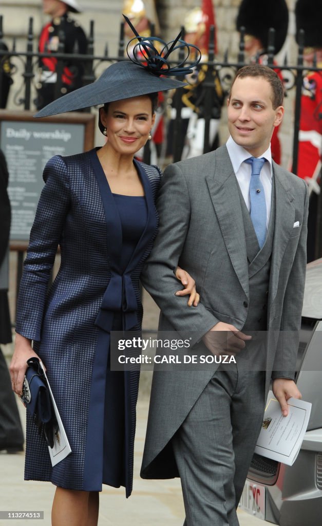 Lord and Lady Frederick Windsor leave We