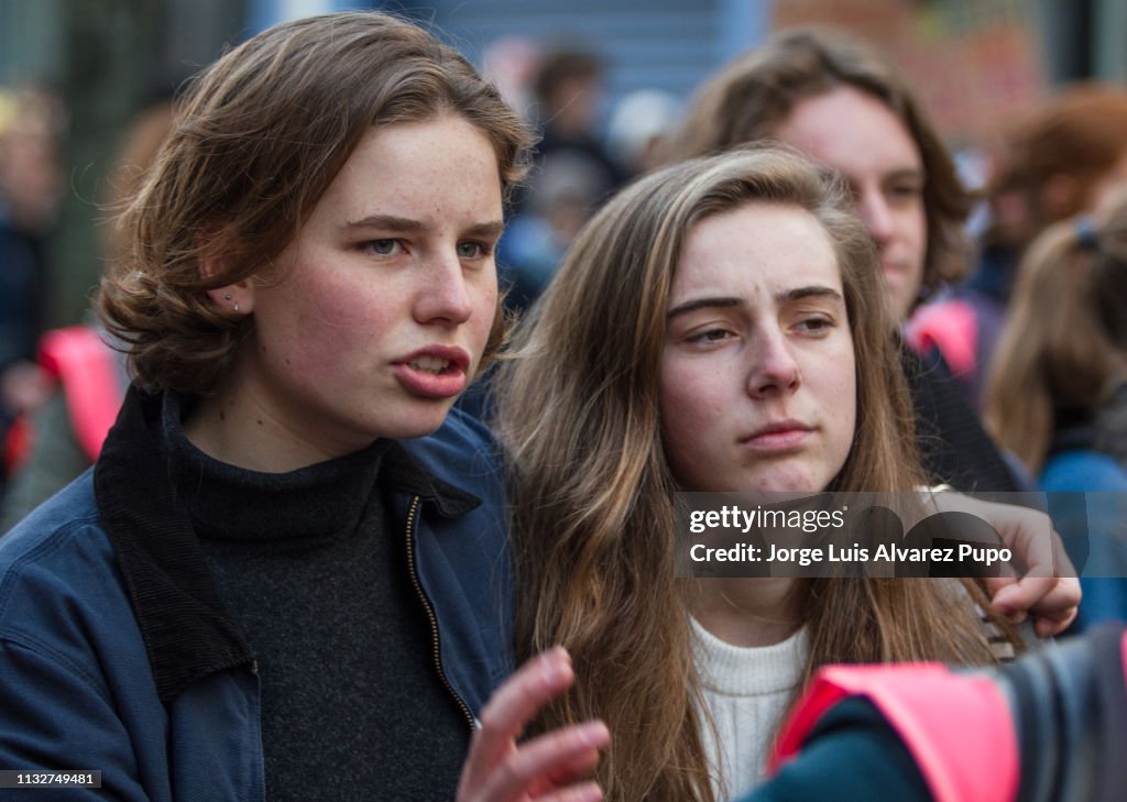 Students Protest For Climate Awareness In Antwerp