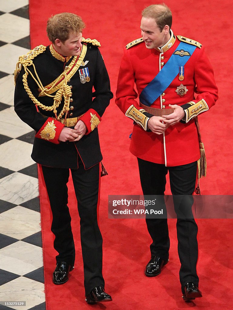 Royal Wedding - The Wedding Ceremony Takes Place Inside Westminster Abbey