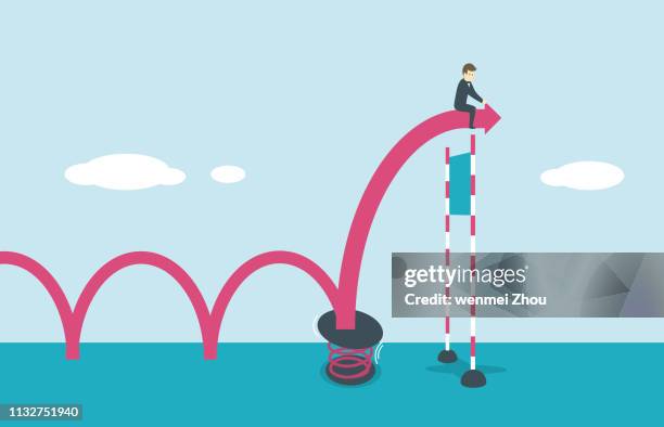 strategy - coiled spring stock illustrations