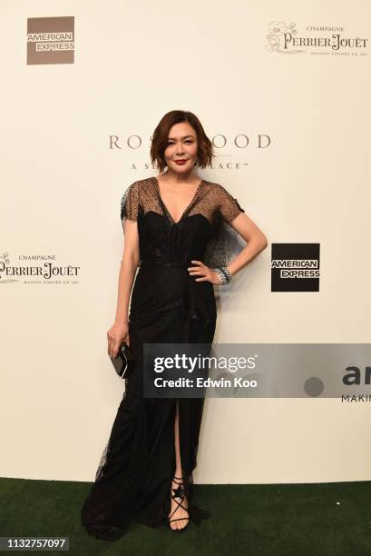 Kwan Chi Lam attends the amfAR Gala Hong Kong 2019 at the Rosewood Hong Kong on March 25, 2019 in Hong Kong, Hong Kong.