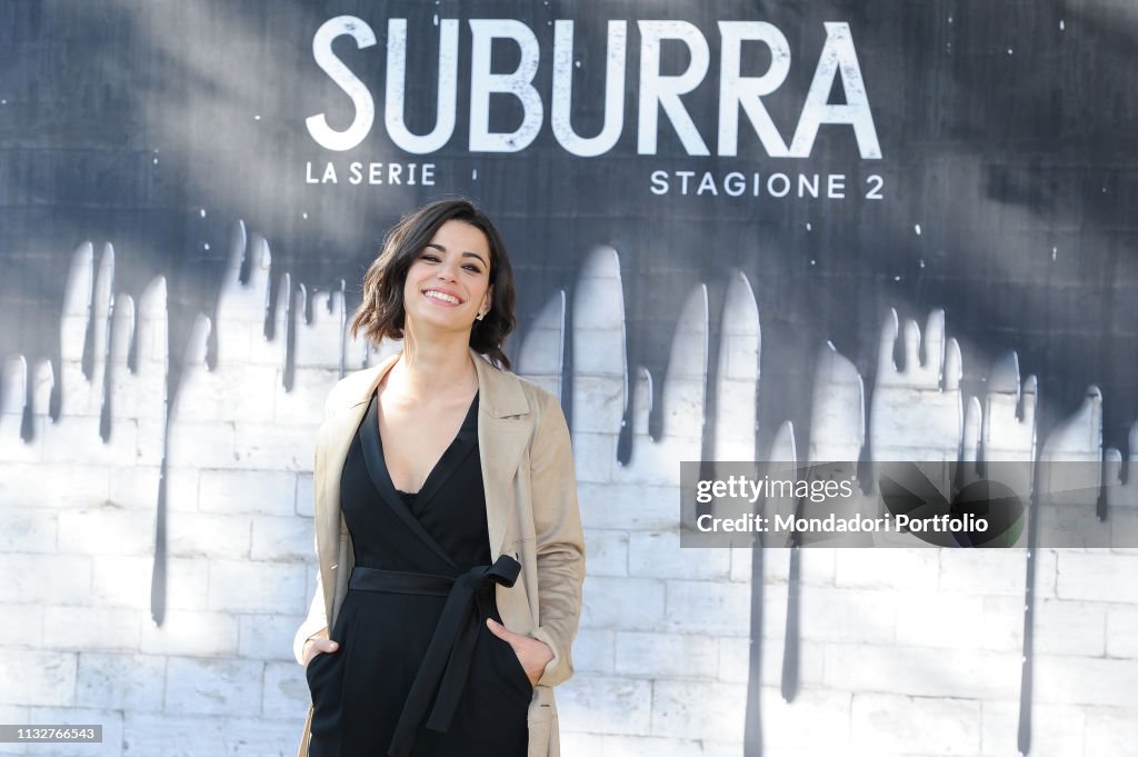 Italian actress Rosa Diletta Rossi during Suburra - The series