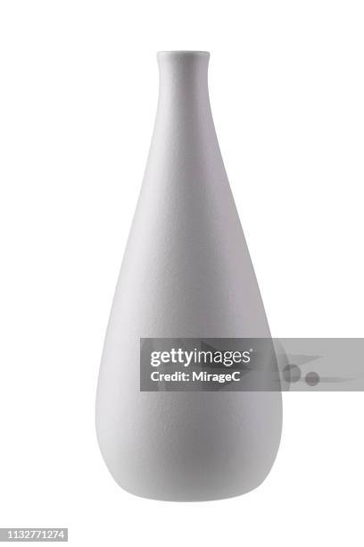 white simplicity style vase - flower vase stock pictures, royalty-free photos & images