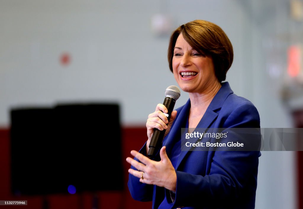 U.S. Senator And Presidential Candidate Amy Klobuchar Visits NH