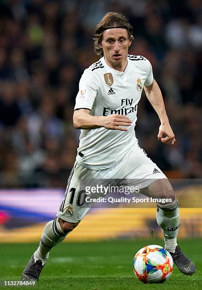 Luka Modric of Real Madrid in action during the Copa del Rey Semi ...