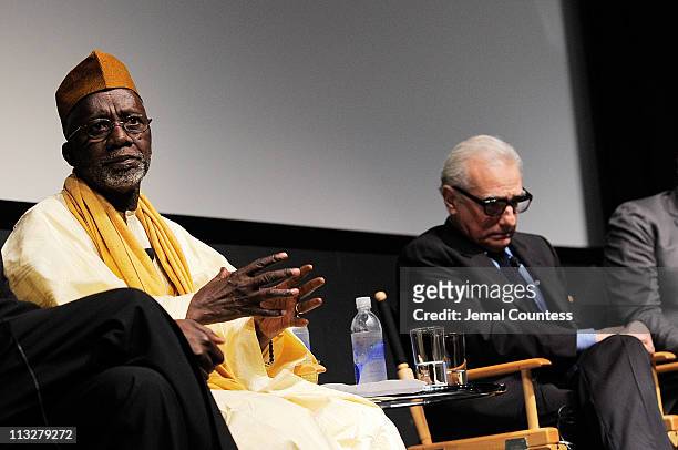 Director/writer Souleymane Cisse and director Martin Scorsese speak onstage at the Tribeca Talks Directors Series: Souleymane Cisse With Martin...