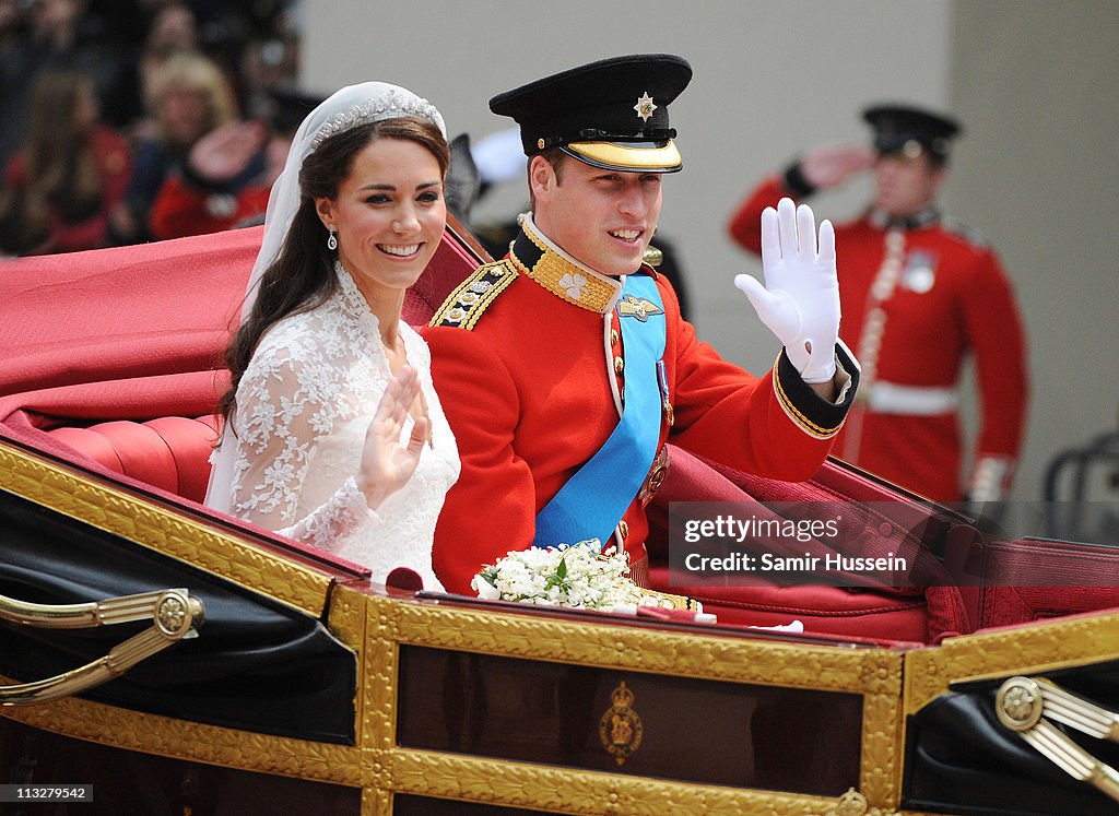 The Wedding of Prince William with Catherine Middleton - Procession
