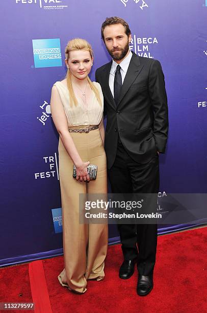 Actors Abigail Breslin and Alessandro Nivola attend the premiere of "Janie Jones" during the 2011 Tribeca Film Festival at SVA Theater on April 29,...