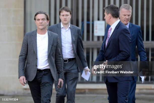 John Michie, parent of Louella Fletcher-Michie, gives a statement at Winchester Crown Court on February 28, 2019 in Winchester, England. Ceon...