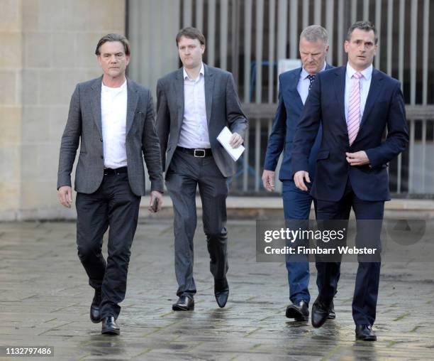 John Michie, parent of Louella Fletcher-Michie, gives a statement at Winchester Crown Court on February 28, 2019 in Winchester, England. Ceon...