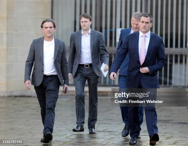 John Michie, parent of Louella Fletcher-Michie, gives a statement at Winchester Crown Court on February 28, 2019 in Winchester, England. Ceon...