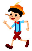 Pinocchio Tale Vectoral Illustration.