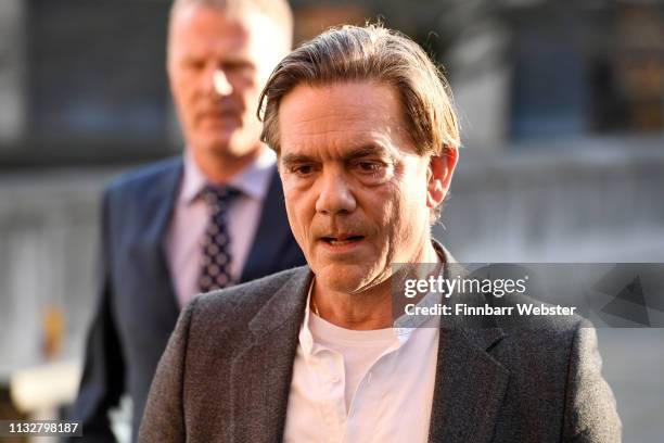 John Michie, parent of Louella Fletcher-Michie, gives a statement at Winchester Crown Court on February 28, 2019 in Winchester, England. Ceon...