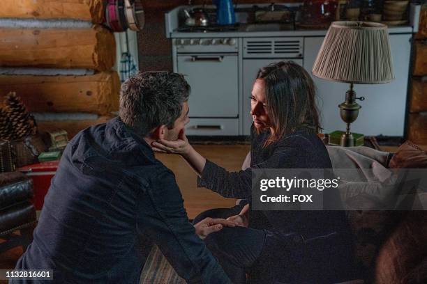 Guest star Brian Hallisay and Jennifer Love Hewitt in the all-new Fight or Flight episode of 9-1-1 airing Tuesday, April 2 on FOX.