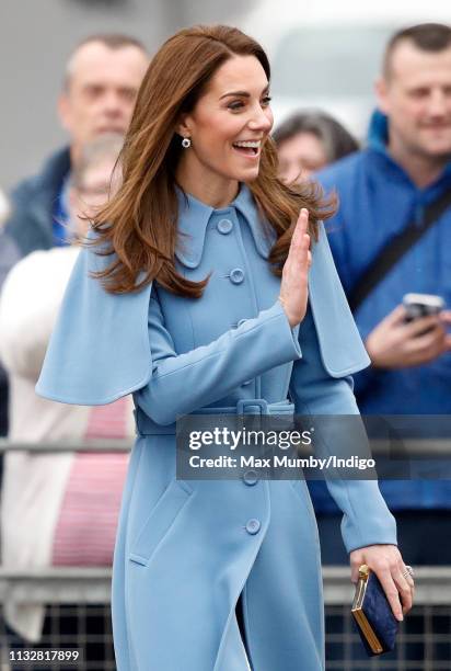 Catherine, Duchess of Cambridge visits CineMagic at the Braid Arts Centre on February 28, 2019 in Ballymena, Northern Ireland. Prince William last...