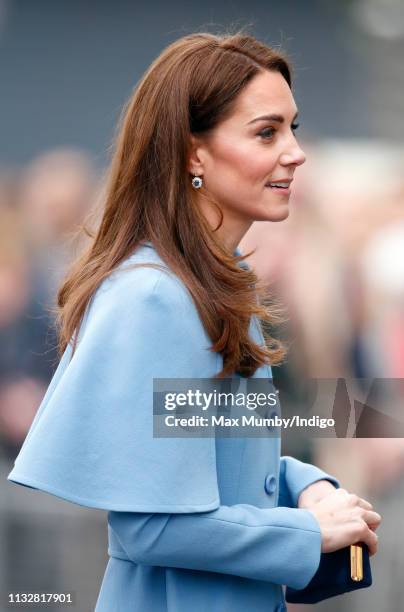 Catherine, Duchess of Cambridge visits CineMagic at the Braid Arts Centre on February 28, 2019 in Ballymena, Northern Ireland. Prince William last...