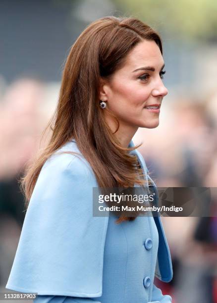 Catherine, Duchess of Cambridge visits CineMagic at the Braid Arts Centre on February 28, 2019 in Ballymena, Northern Ireland. Prince William last...
