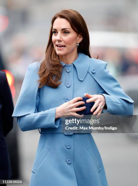 Catherine, Duchess of Cambridge visits CineMagic at the Braid Arts Centre on February 28, 2019 in Ballymena, Northern Ireland. Prince William last...