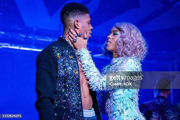 Bryshere Y. Gray and Serayah in the "Had It From My Father" fall finale episode of EMPIRE airing Wednesday, Dec. 5 on FOX.
