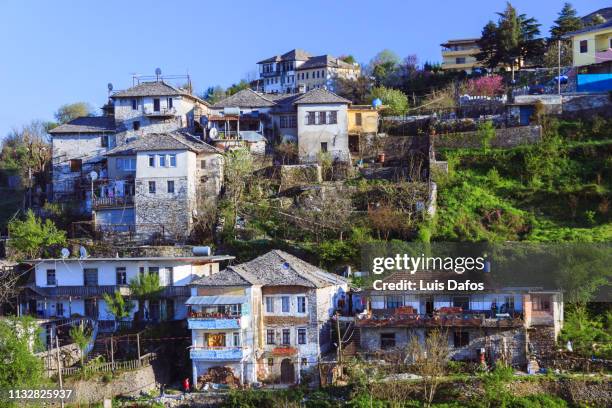 gjirokaster, ottoman architecture - albania stock-fotos und bilder