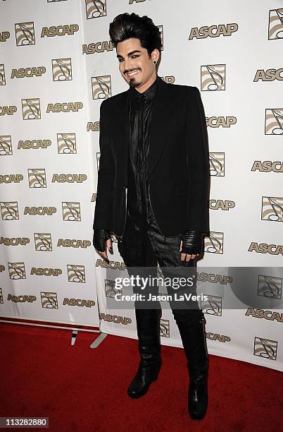 Singer Adam Lambert attends the 28th annual ASCAP Pop Music Awards at Renaissance Hollywood Hotel on April 27, 2011 in Hollywood, California.