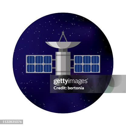 空間衛星圖示 空間衛星圖示