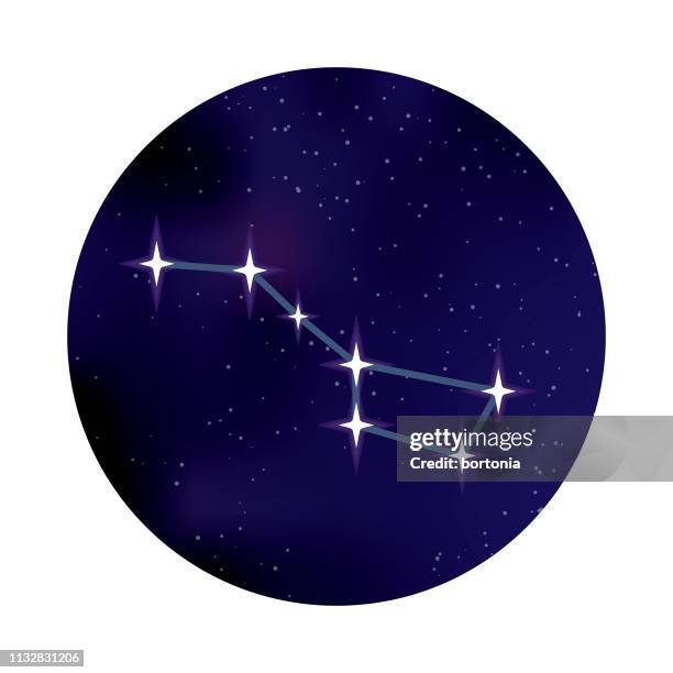 big dipper constellation space icon - constellation stock-grafiken, -clipart, -cartoons und -symbole