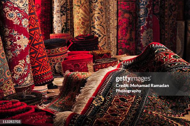 arabian rugs - variety stockfoto's en -beelden