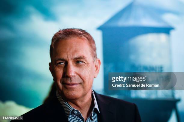 Actor Kevin Costner attends the 'Highwaymen' film by Netflix premiere at the Cine Capitol on March 25, 2019 in Madrid, Spain.