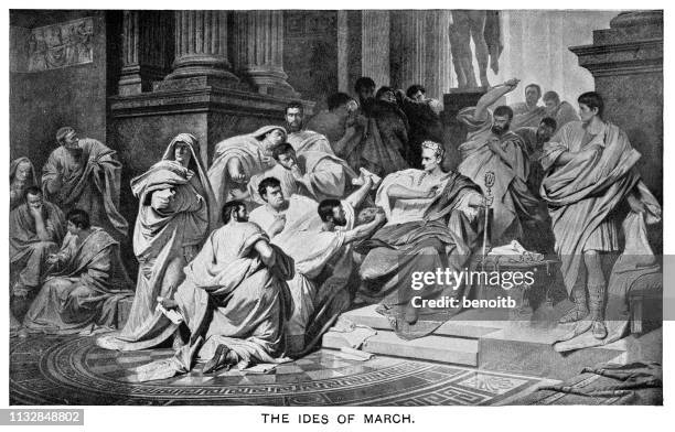 the ides of march - ancient rome stock illustrations