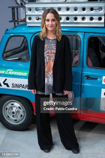 Actress Silvia Alonso attends the '4 Latas' premiere at Paz Cinema on February 28, 2019 in Madrid, Spain.