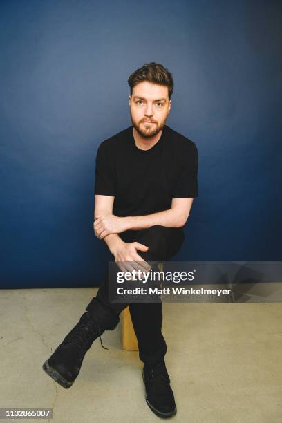 Tom Burke poses for a portrait on January 28, 2019 in Park City, Utah.