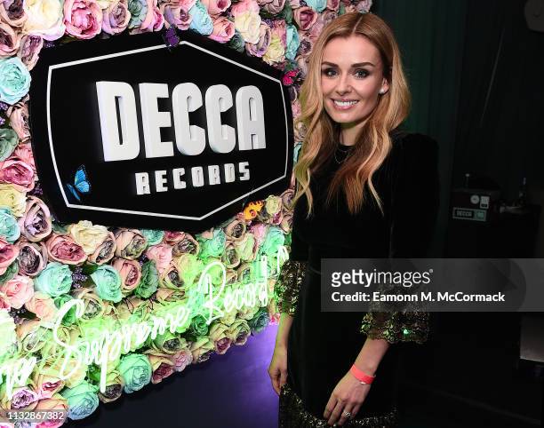 Katherine Jenkins attends the DECCA Records 90th Anniversary event at White City House on February 28, 2019 in London, England.