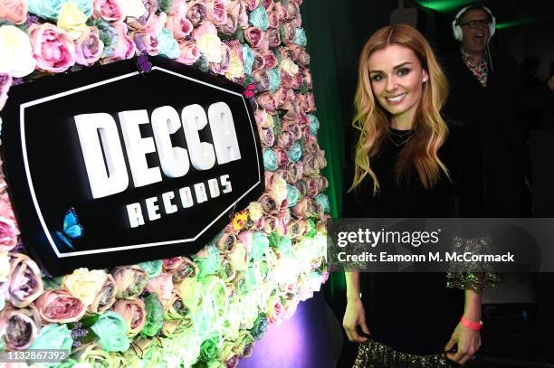 Katherine Jenkins attends the DECCA Records 90th Anniversary event at White City House on February 28, 2019 in London, England.