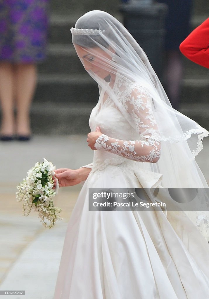 Royal Wedding - Wedding Guests And Party Make Their Way To Westminster Abbey