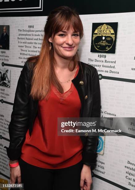 Nicola Benedetti attends the DECCA Records 90th Anniversary event at White City House on February 28, 2019 in London, England.