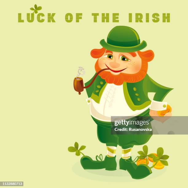happy st.patrick's day! - man dancing alone stock illustrations