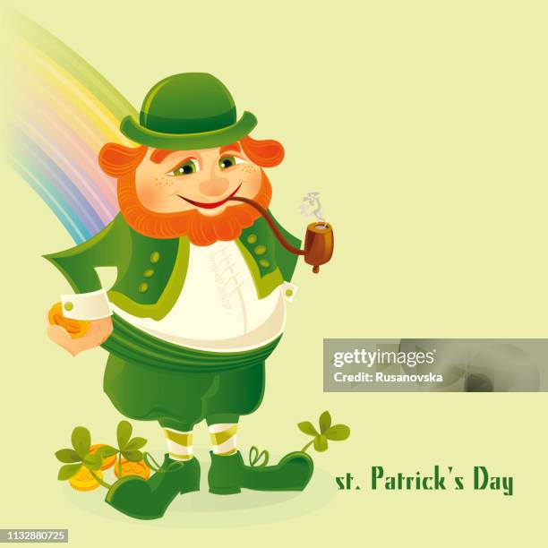 happy st.patrick's day! - man dancing alone stock illustrations