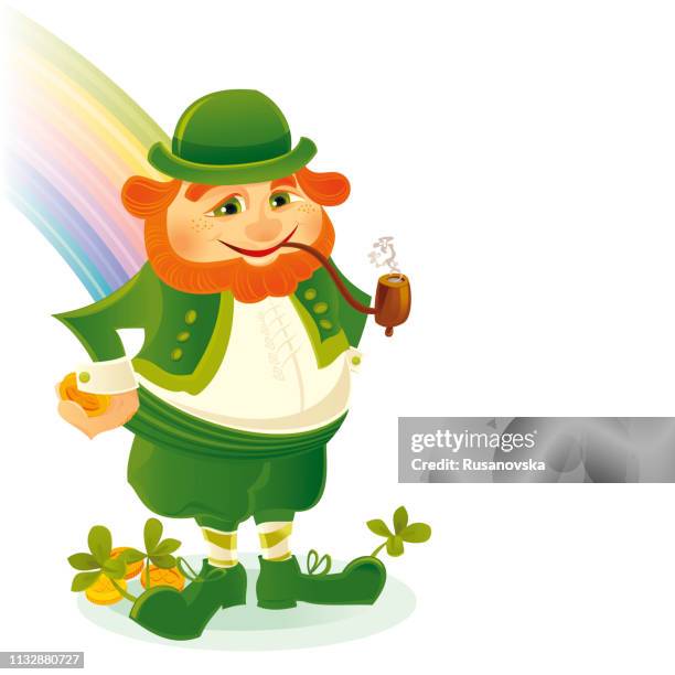 happy st.patrick's day! - man dancing alone stock illustrations