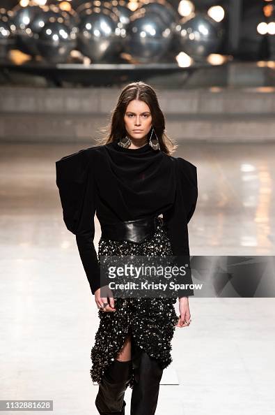 Model Kaia Gerber walks the runway during the Isabel Marant show as ...