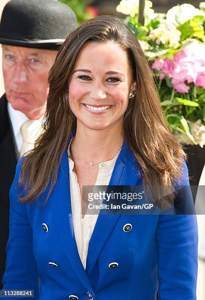 Philippa Middleton departs the Goring Hotel in London on April 30, 2011 in London, England.