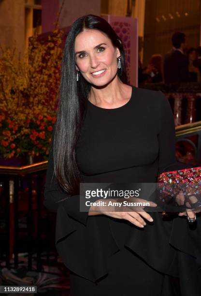Demi Moore attends The Women's Cancer Research Fund's An Unforgettable Evening Benefit Gala at the Beverly Wilshire Four Seasons Hotel on February...
