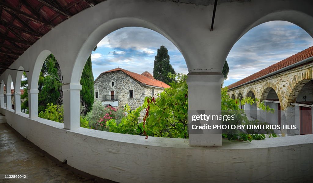 Holy Monastery of Annunciation Island (Ancient) Trikeri panorama