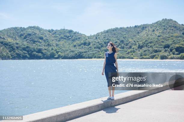 beautiful japanese women in her twenties - levee stock pictures, royalty-free photos & images