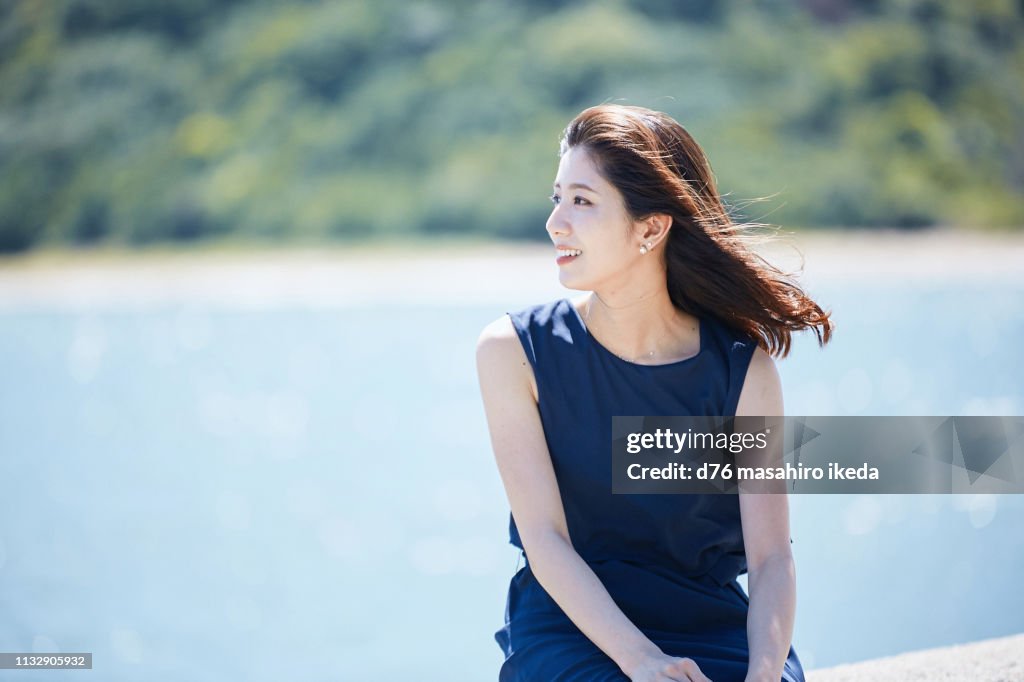 Beautiful Japanese women in her twenties