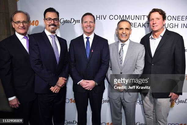 Dr. Richard G. Pestell , Dr. Nader Pourhassan , and guests attend CytoDyn's Pro 140 Awareness Event for HIV and Cancer Prevention at The Roosevelt...
