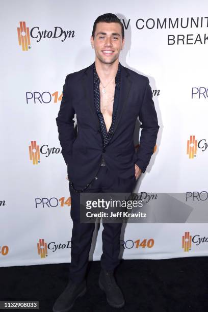 Christian James attends CytoDyn's Pro 140 Awareness Event for HIV and Cancer Prevention at The Roosevelt Hotel in Hollywood on February 28, 2019 in...
