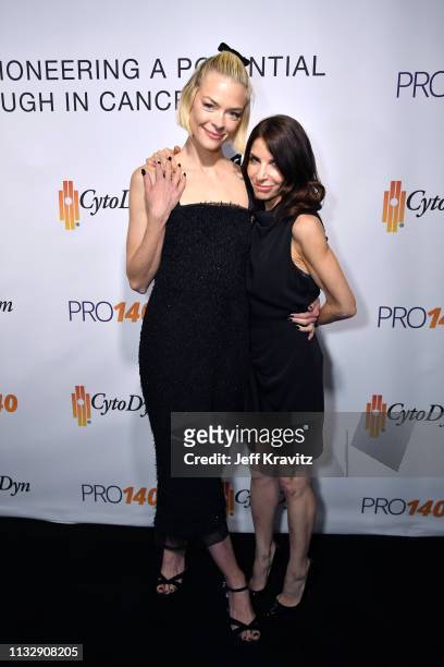 Jaime King and Michelle Steinberg attend CytoDyn's Pro 140 Awareness Event for HIV and Cancer Prevention at The Roosevelt Hotel in Hollywood on...