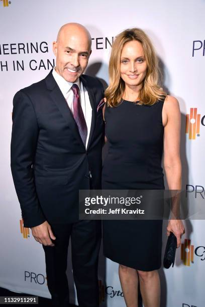Chris Clark and Beri Smithers attend CytoDyn's Pro 140 Awareness Event for HIV and Cancer Prevention at The Roosevelt Hotel in Hollywood on February...