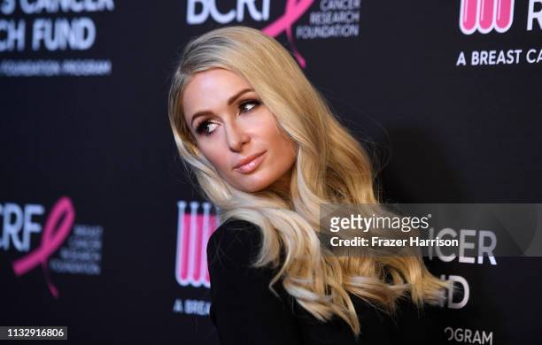 Paris Hilton attends The Women's Cancer Research Fund's An Unforgettable Evening Benefit Gala at the Beverly Wilshire Four Seasons Hotel on February...